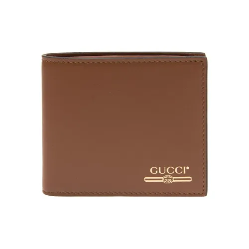 GUCCI Кошелек из коровьей кожи стандартный мужской коричневый