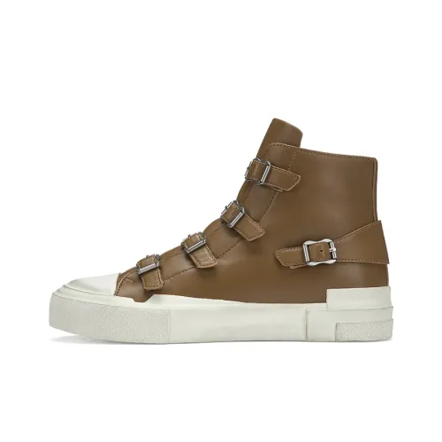 Пепельные скейтбордические кроссовки High Top Светло-коричневые Женские