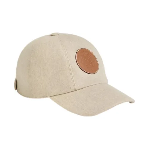 HERMES Кашемир Бейсболка Бежевого Цвета Унисекс