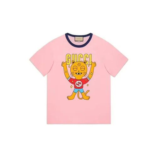 GUCCI Розовые Мужские T-рубашки