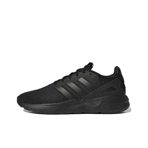 Adidas Neo Nebzed Cloudfoam Slip-resistant Abrasion-resistant Breathable Low-top Casual Shoes Men's Black Adidas Neo Nebzed Cloudfoam Противоскользящий Устойчивый к истиранию Дышащий Низкий Топ Повседневная Обувь Мужская Черная