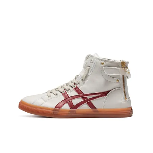 Asics Double Clutch High Топ Скейтборд Кроссовки Мужские Серый Красный