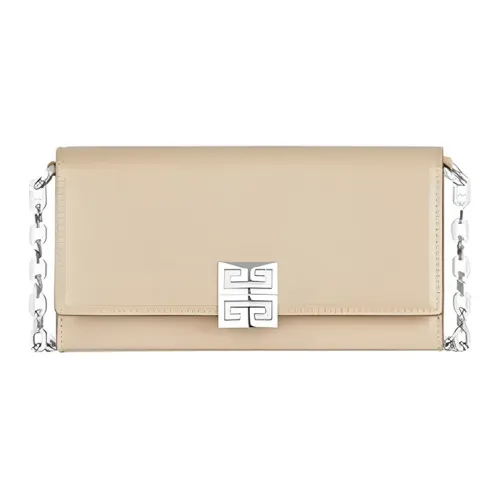 GIVENCHY 4G Коровья кожа Клатч Кошелек Сумка через плечо Женская Тауповая