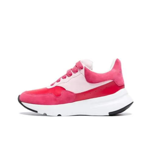 Alexander McQueen Runner Low Топ Повседневная обувь Женская Белая Красная