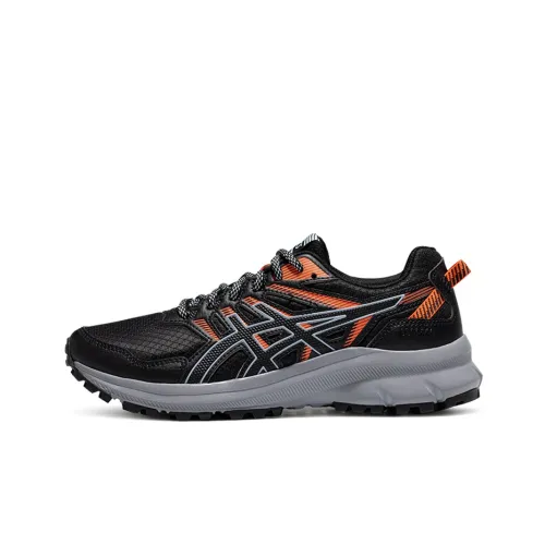 Asics Trail Scout 2 Low Top Trail Беговые кроссовки Женские Черный Оранжевый