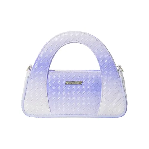 Kenghua Village ПУ (полиуретан) Маленькая квадратная сумка городской стиль CHIC сумка для поездок повседневная сумка женский градиент серый фиолетовый