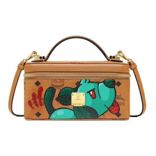 MCM Ottomar Кожа Косметичка Женская Коньячного Цвета