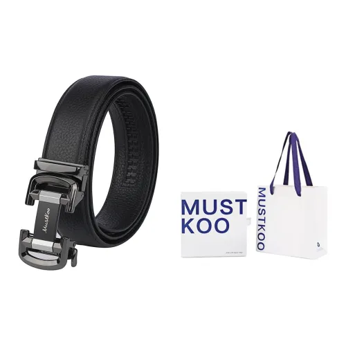 MUSTKOO Ремни из коровьей кожи Мужской 3,4CM