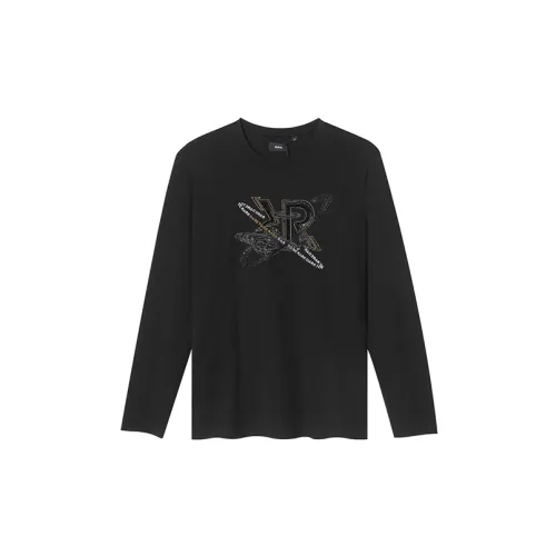 RARE FW22 Длинный рукав Т-рубашка Мужская Черная