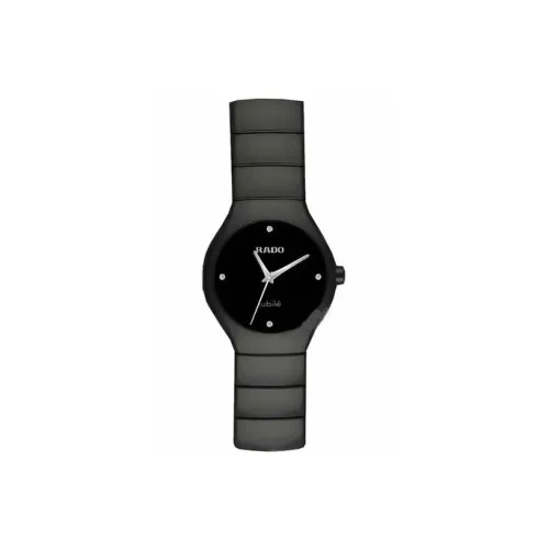 RADO Realme Collection Кварцевый механизм Унисекс Часы 27 мм Черный циферблат Керамические корпуса Керамический ремешок