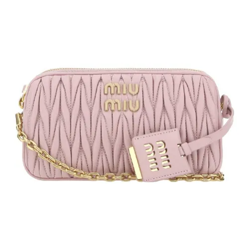 MIU MIU Arcadie Series Сумка через плечо из овечьей кожи сумка на плечо женская розовая