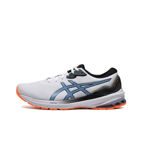 Asics GT 1000 11 Low Топ Беговые кроссовки Мужские Белый Синий 4E Ширина