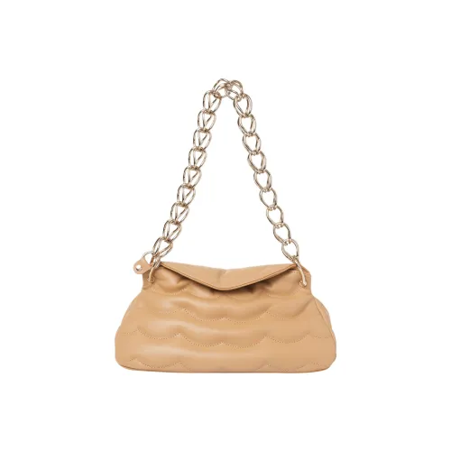Chloe Juana Однотонный Дизайн Сумка через плечо Маленькая Женская Темно-бежевый