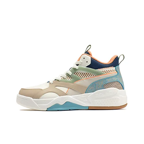 361° Дышащие Высокие Кроссовки для Скейтбординга Мужские Белые и Синие