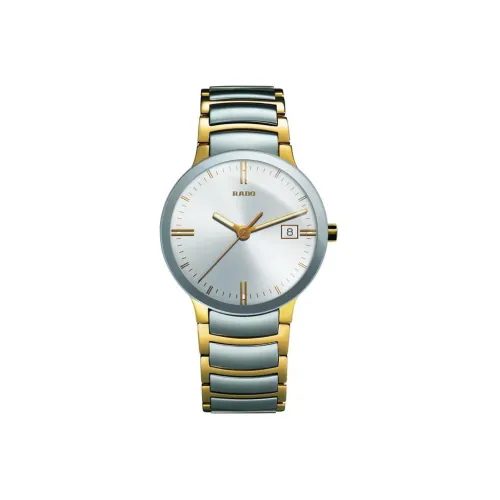 RADO Crystal Collection Кварцевый механизм Мужские часы Циферблат Серебристый