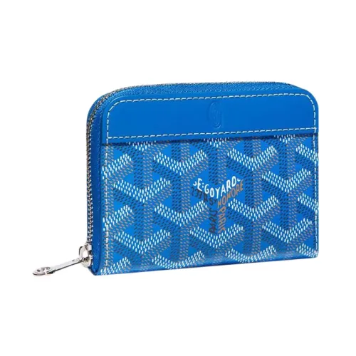 GOYARD MATIGNON Холст с кожей Кошелек для монет Мини Женский Синий
