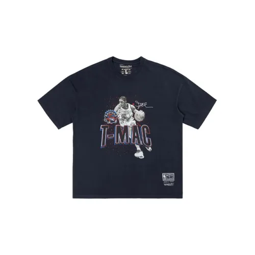MITCHELL NESS SS22 T-Shirt Унисекс Темно-синий