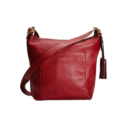 COACH Legacy Песочная кожа Сумка через плечо Средняя Женская Красная