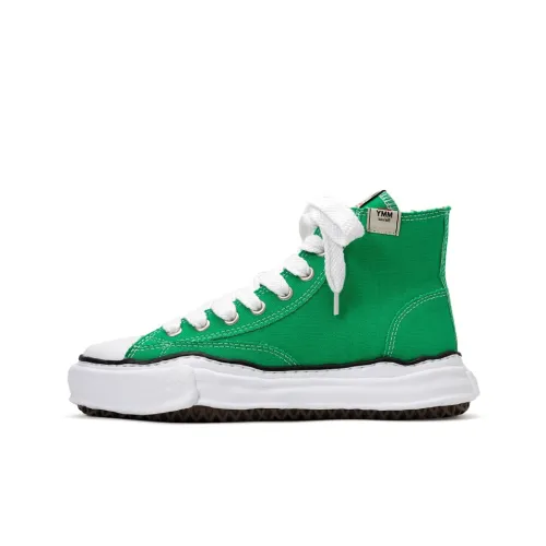 MIHARA YASUHIRO Peterson High Топ Скейтборд Кроссовки Унисекс Зеленый