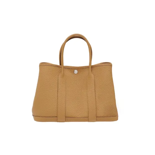 HERMES Garden Party Negonda Телячья кожа Сумка через плечо Сумка Обычный Унисекс 4B Печенье Цвет печенья