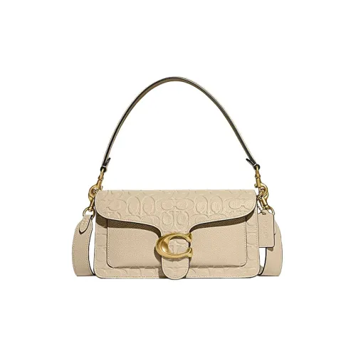 COACH Tabby Коровья кожа Сумка Сумка через плечо Сумка через плечо Средний Женская Слоновая кость