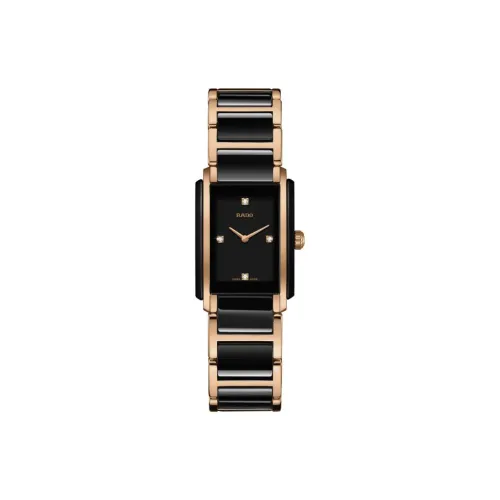 RADO Precision Ceramics Collection Кварцевый механизм Женские часы Черный циферблат Керамика Нержавеющая сталь Корпус