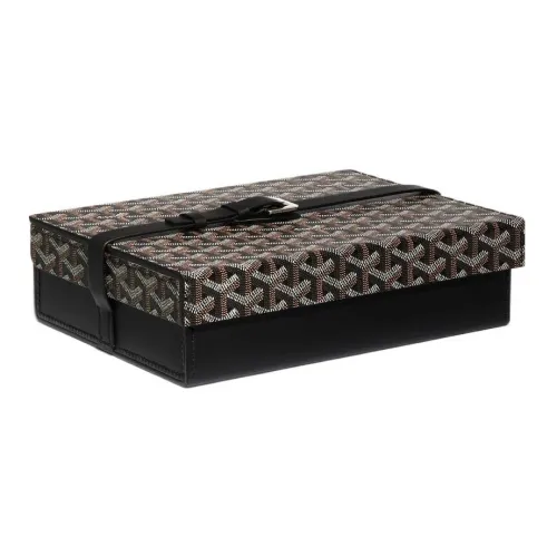 GOYARD MONTRES Холст и кожа для хранения коробка мужской черный