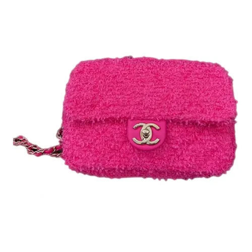 CHANEL COCO Твид Сумка через плечо Женская Розовая