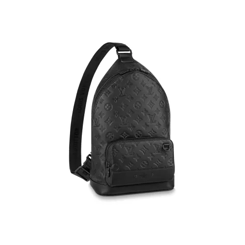 LOUIS VUITTON Racer Коровья кожа Сумка через плечо Стандартная Мужская Черная