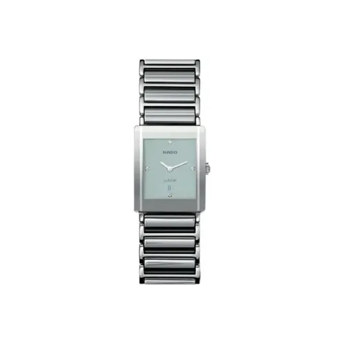 RADO Precision Ceramics Collection Кварцевый механизм Мужские часы Часы Серебристый циферблат Керамика Чехол для часов