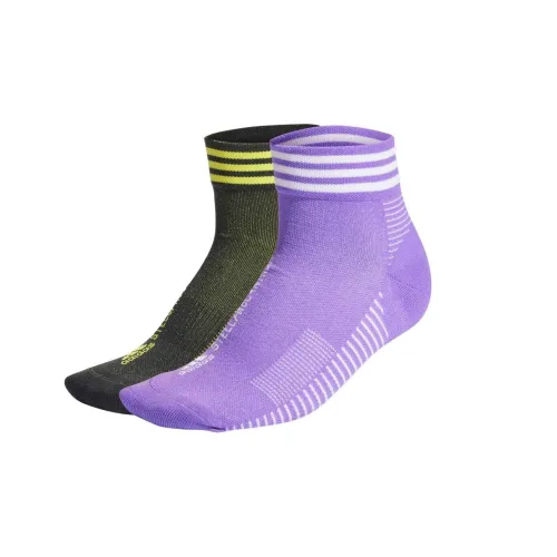Adidas Низкие носки женские 2 упаковки зеленый + фиолетовый
