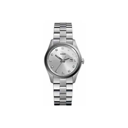 RADO Glam Slam Collection Кварцевый механизм Женские часы Watch 31,5mm Серебристый циферблат