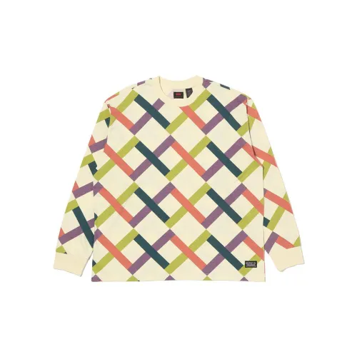 Levis Длинный рукав Т-рубашка Мужская Бежевая