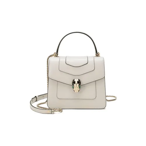 BVLGARI Serpenti Forever Сумка Через Плечо Детали Отделки Из Латуни С Покрытием Из Светлого Золота, Застежка В Виде Змеиной Головы