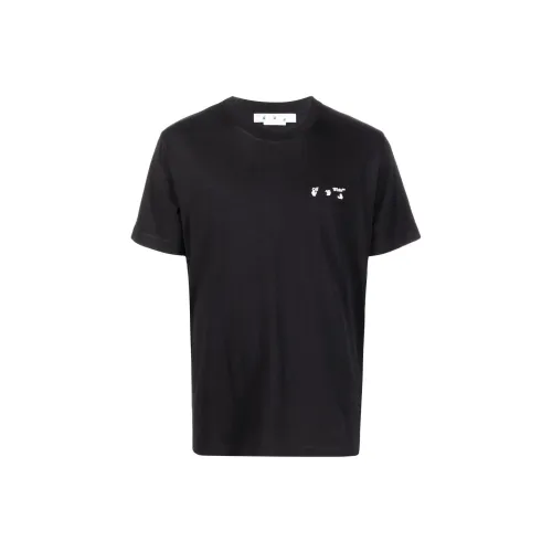Off Белый FW22 Черный Мужская T-Рубашка