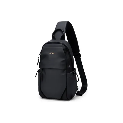 GOLF Сумка через плечо Бананка Сумка через плечо Средний Мужская Черная Серая