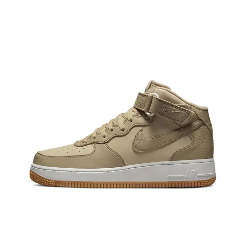 Nike Air Force 1 известняк противоскользящий амортизация устойчивый к истиранию MID топ скейтбординг обувь