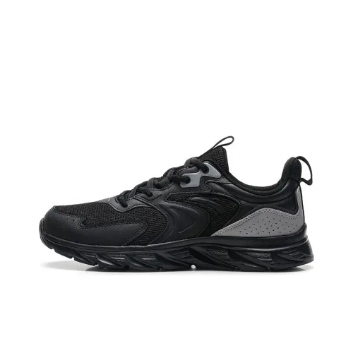 ANTA RUNNING Collection Шорты Устойчивые к истиранию Низкий Топ Беговые кроссовки Мужские Черные Серые