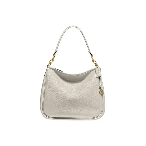 COACH Cary Мягкая текстура с галькой сумка из коровьей кожи ручная сумка сумка через плечо сумка на плечо женская цвет мел белый