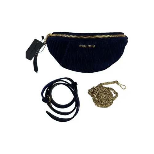 MIU MIU Велюр Бананка Женская Черная