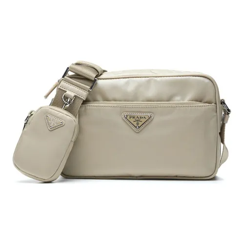 PRADA RE Нейлоновая ткань Сумка через плечо Стандартная Женская Бежевая