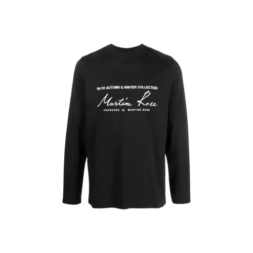MARTINE ROSE Черные Мужские T-Рубашки