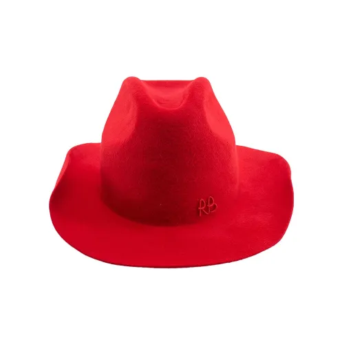 RUSLAN BAGINSKIY Войлок Цилиндры Красный Унисекс