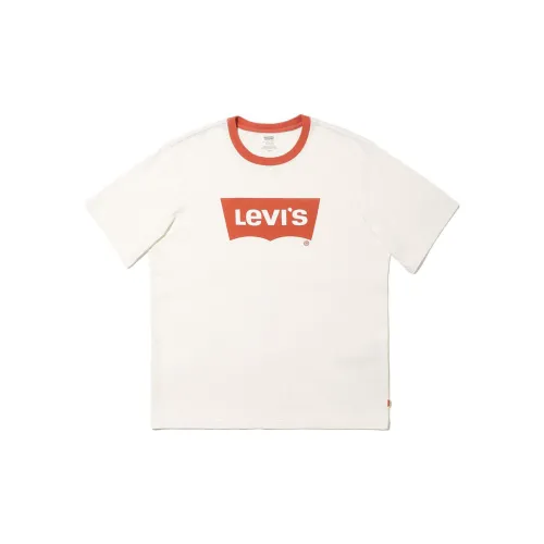 Levis Белая Мужская T-Рубашка