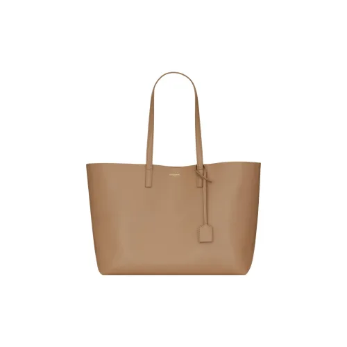 SAINT LAURENT Телячья кожа Комбинированная сумка Тоут сумка Сумка для покупок Сумка Сумка через плечо Женская Тауповая