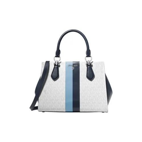 MICHAEL KORS Marilyn Color Block Stripes Crossbody Bag Medium Women's Dark Blue Blue White MICHAEL KORS Marilyn Цветовой блок Полосы Сумка через плечо Средняя Женская Темно-синий Синий Белый