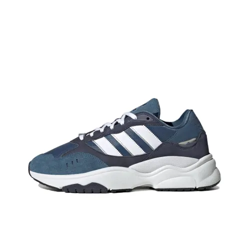 Adidas Originals Retropy F90 Slip-resistant Abrasion-resistant Low Top Casual Shoes Unisex Blue White Adidas Originals Retropy F90 Противоскользящий Устойчивый к истиранию Низкий Топ Повседневная Обувь Унисекс Синий Белый