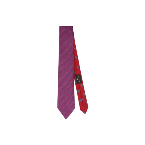 ETRO Шелковые галстуки, красный, мужской