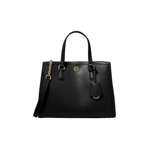 MICHAEL KORS Chantal Кожа Плечевая сумка Сумка среднего размера Женская Черная