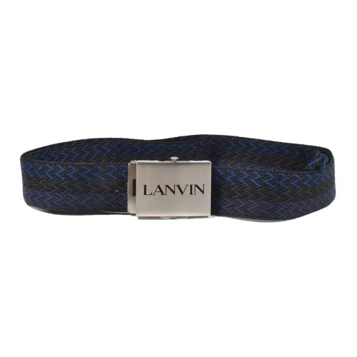 Lanvin Полиэстер, Латунь, Ремни, Синий, Мужской